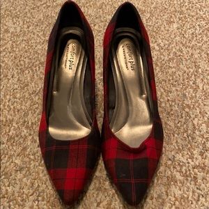 Plaid Heels
